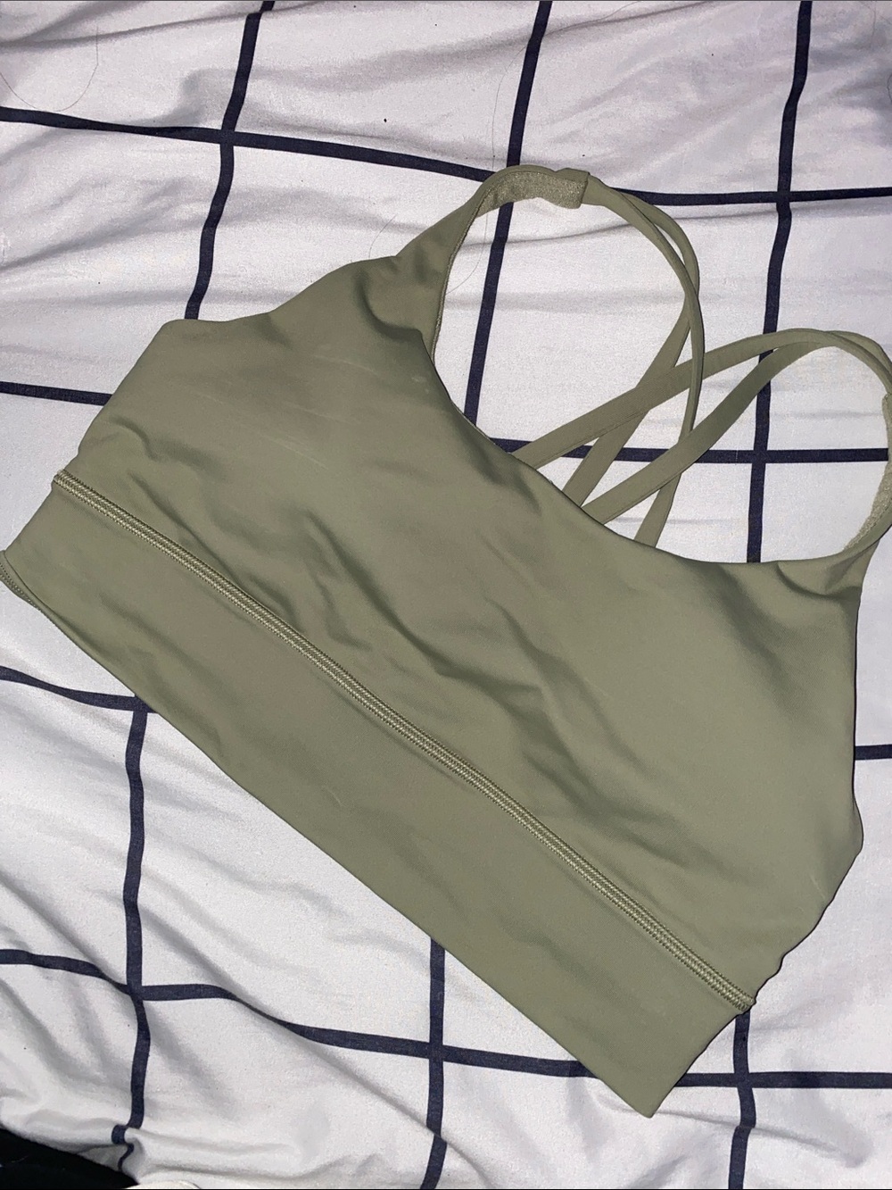 lululemon athletica Olive Strappy Sports Bra